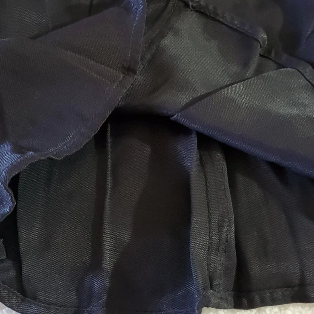 Y2k Shiny flaired Black Skirt Size 6